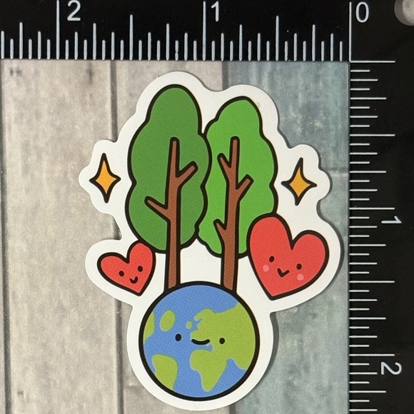 🌀10/$10🌀 Protect The Earth Environment Green Reusable Waterproof Vinyl Sticker - Picture 1 of 1